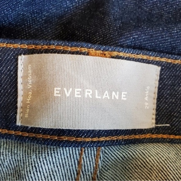 Everlane Ankle Dark Blue Jeans Dark Indigo denim skinny - Picture 9 of 12